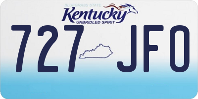 KY license plate 727JFO