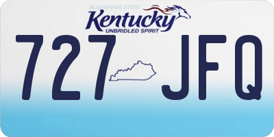 KY license plate 727JFQ
