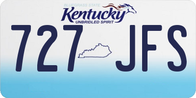 KY license plate 727JFS