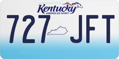 KY license plate 727JFT