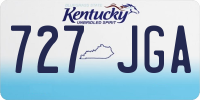 KY license plate 727JGA