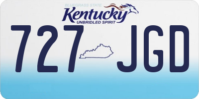 KY license plate 727JGD