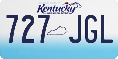 KY license plate 727JGL