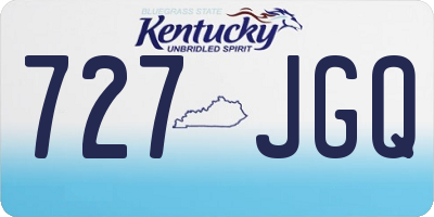 KY license plate 727JGQ