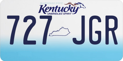 KY license plate 727JGR