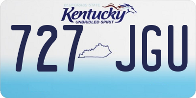 KY license plate 727JGU