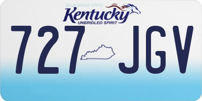 KY license plate 727JGV