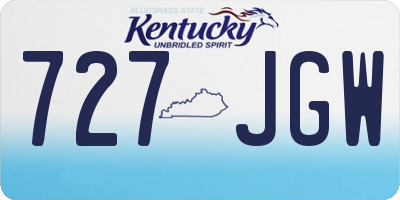 KY license plate 727JGW
