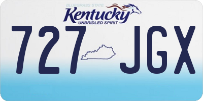 KY license plate 727JGX