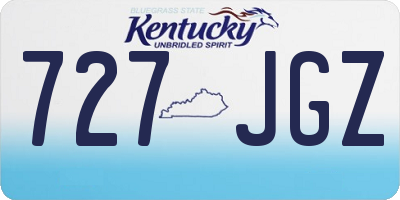 KY license plate 727JGZ