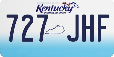 KY license plate 727JHF