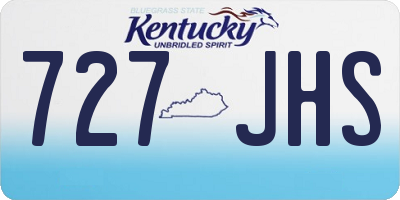 KY license plate 727JHS