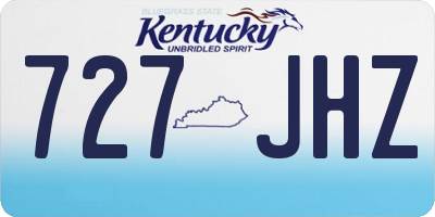 KY license plate 727JHZ