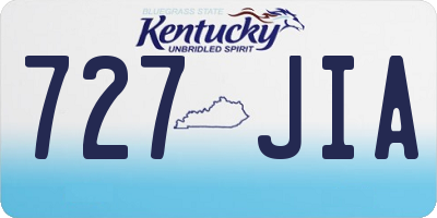 KY license plate 727JIA