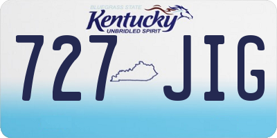 KY license plate 727JIG