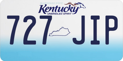 KY license plate 727JIP