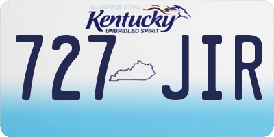 KY license plate 727JIR