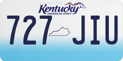 KY license plate 727JIU