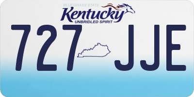 KY license plate 727JJE