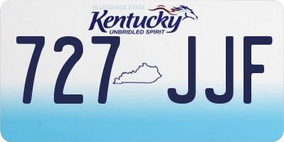 KY license plate 727JJF