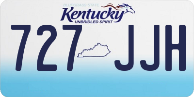 KY license plate 727JJH