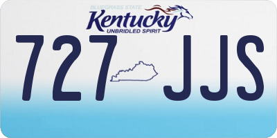 KY license plate 727JJS