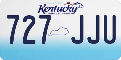 KY license plate 727JJU