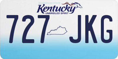 KY license plate 727JKG