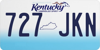 KY license plate 727JKN