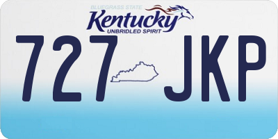 KY license plate 727JKP