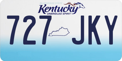 KY license plate 727JKY