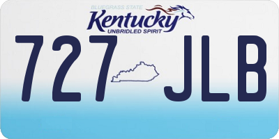 KY license plate 727JLB