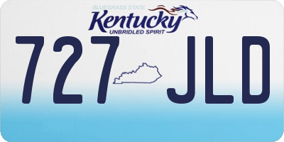 KY license plate 727JLD