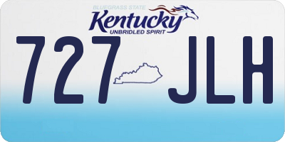 KY license plate 727JLH