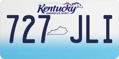 KY license plate 727JLI
