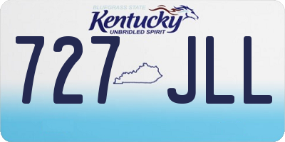 KY license plate 727JLL