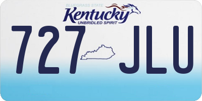 KY license plate 727JLU