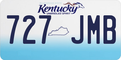 KY license plate 727JMB
