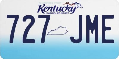 KY license plate 727JME
