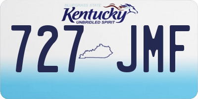 KY license plate 727JMF