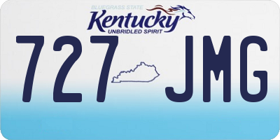 KY license plate 727JMG