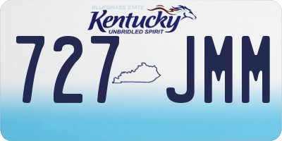 KY license plate 727JMM