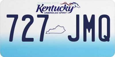 KY license plate 727JMQ