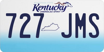 KY license plate 727JMS