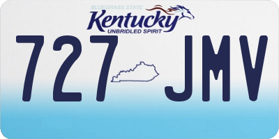KY license plate 727JMV