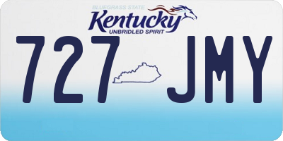 KY license plate 727JMY