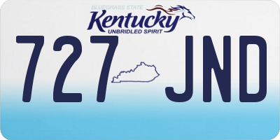 KY license plate 727JND