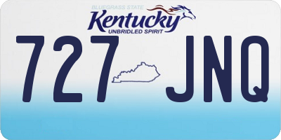 KY license plate 727JNQ