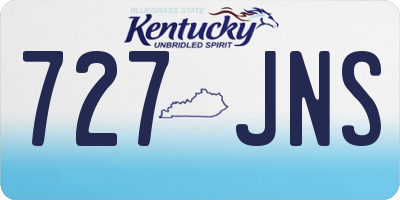KY license plate 727JNS