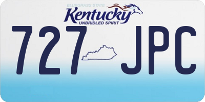 KY license plate 727JPC